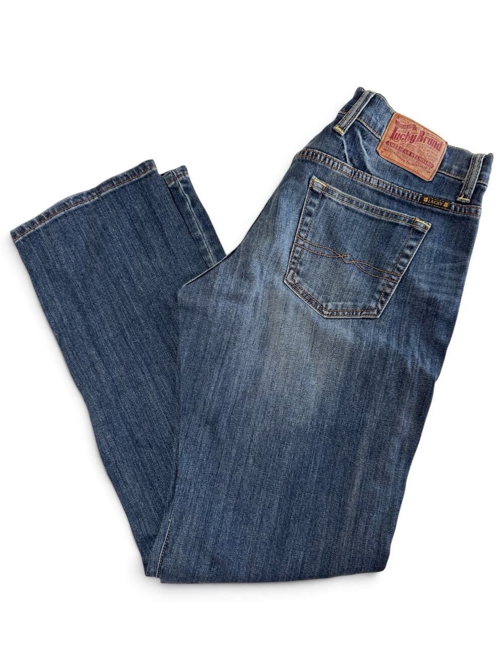 Lucky Brand Easy Rider Straight Leg Jeans Women's Size 10 / 30 Dark Wash